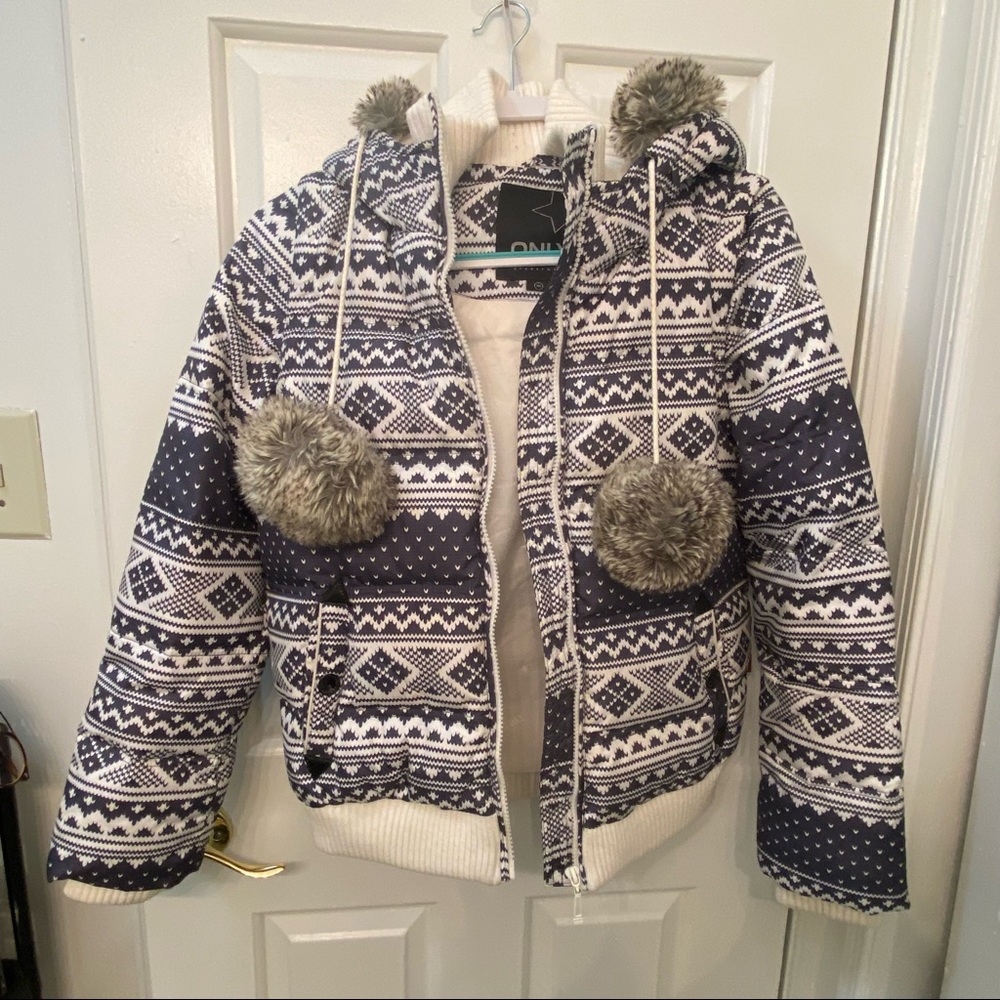 Only White down puffer jacket, S